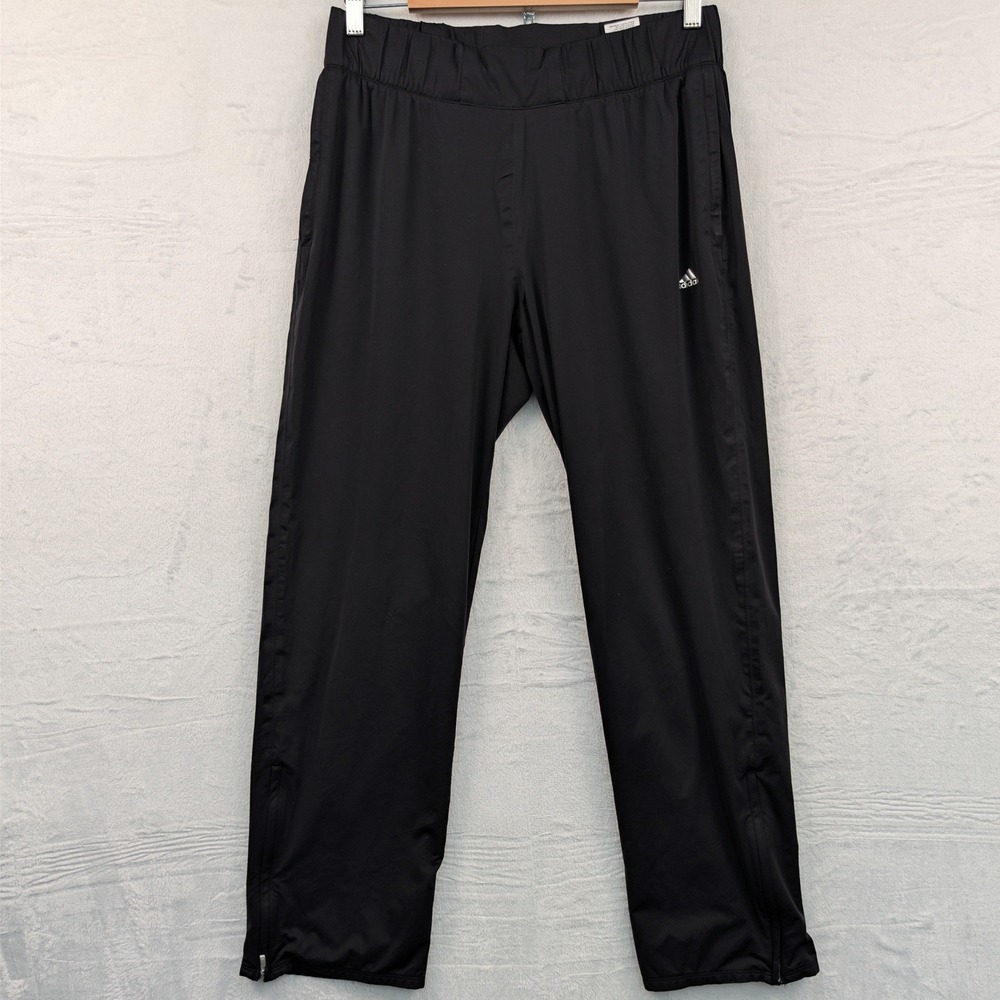 Adidas Golf Pants Men's Medium Black Climastorm Wind Rain Performance Athletic